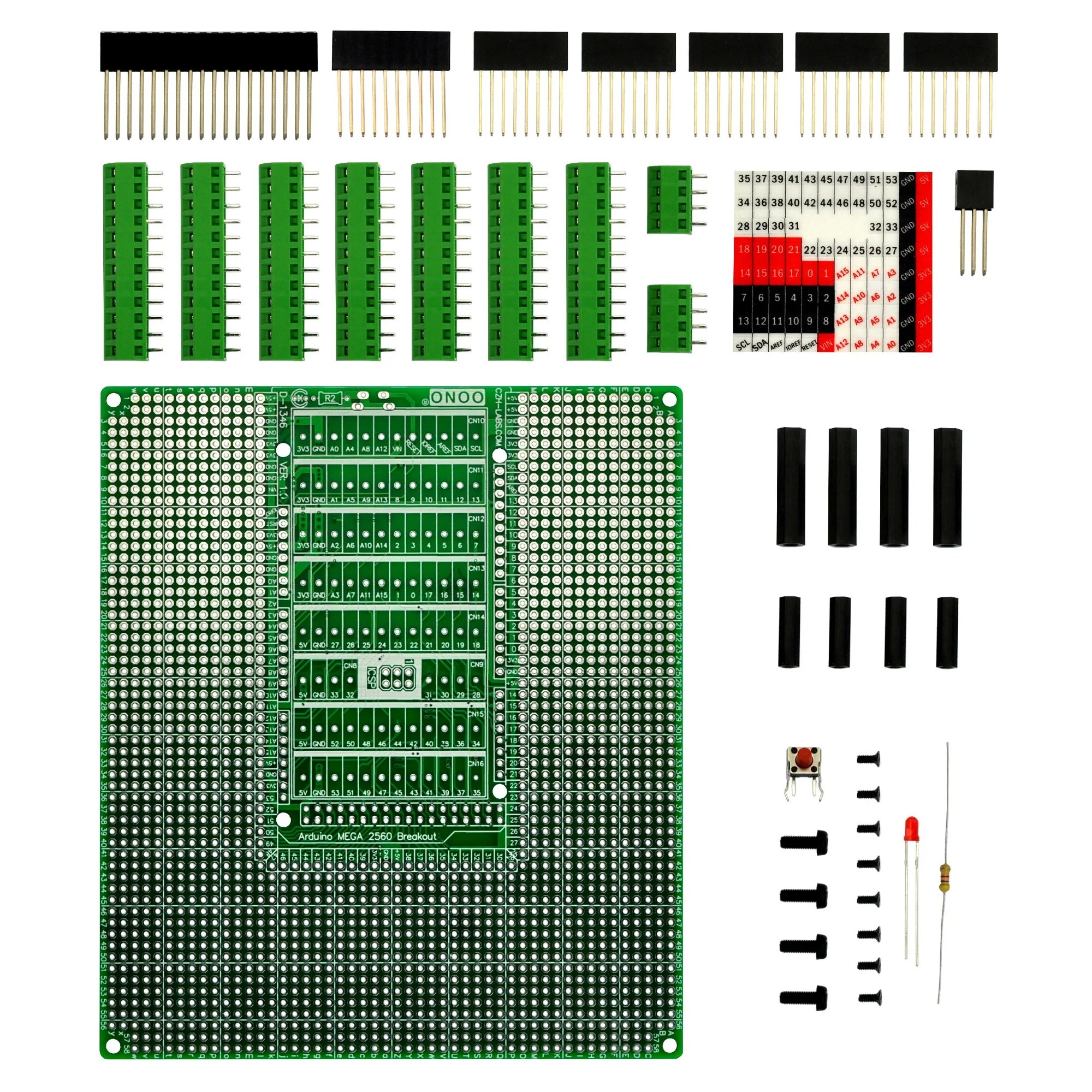 

Набор клеммных колодок для Arduino MEGA2560 R3