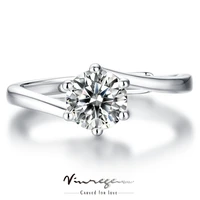 vinregem real 925 sterling silver 100 pass test diamond 3ct vvs1 moissanite snowflake ring for women wedding gift drop shipping
