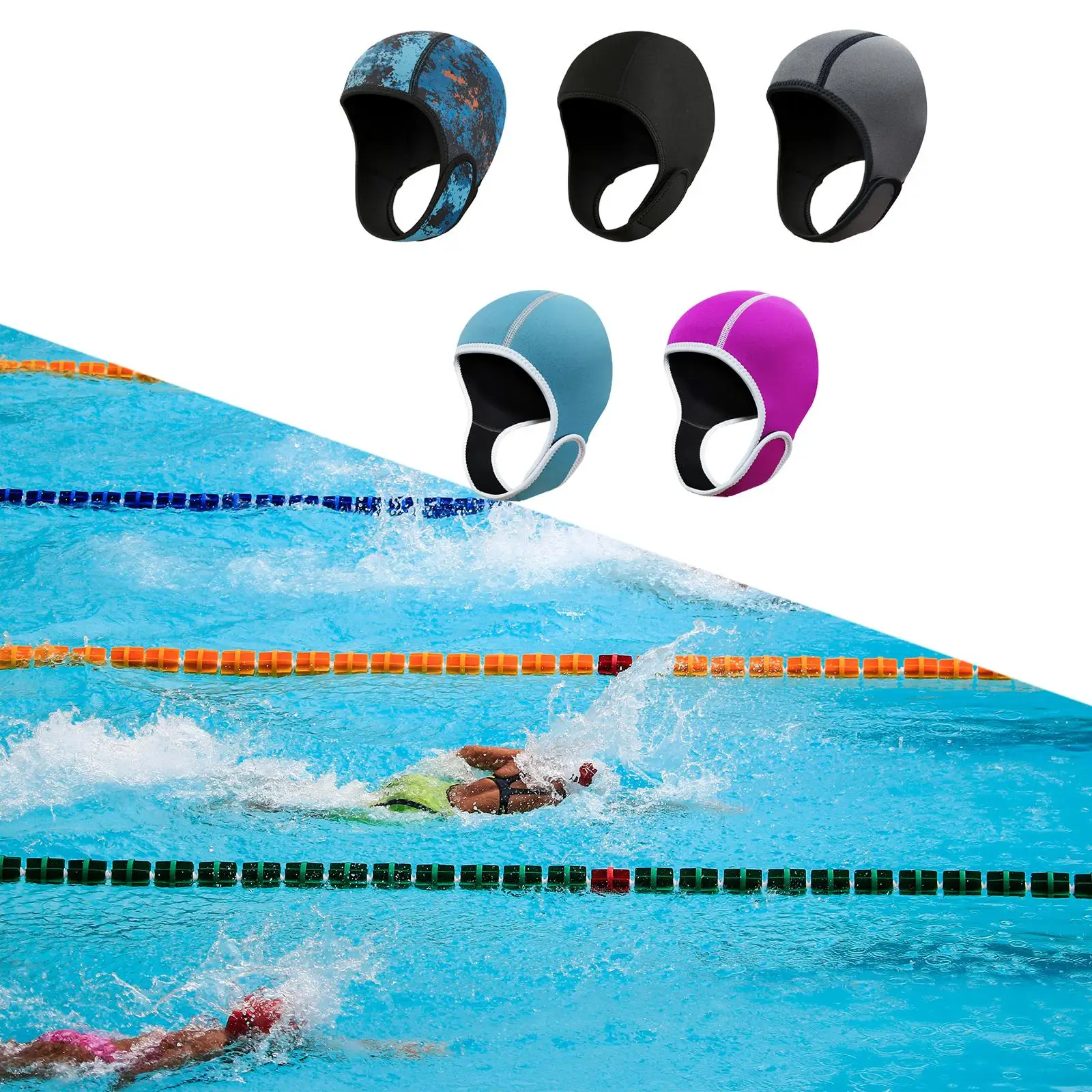 2 мм неопреновый гидрокостюм для дайвинга шапочка с капюшоном водонепроницаемая