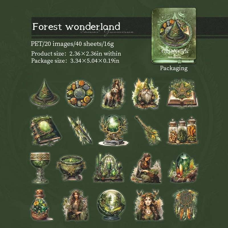 

Магические наклейки для декора 40 шт