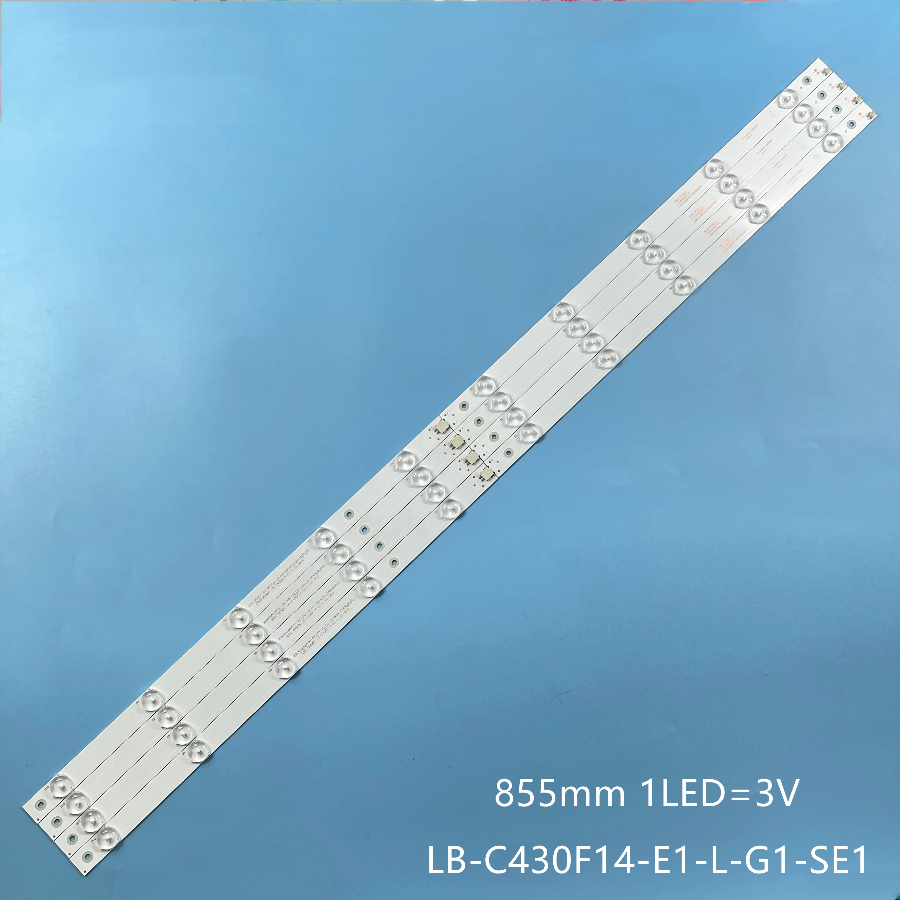 

4pcs/1lot Hit achi UHD43D5000ISX LB43006 LB-C430U14-E1-A-G2-DL1 UX-850122297-2C574 LED Backlight Strips (4) LE43A509A LU43V809
