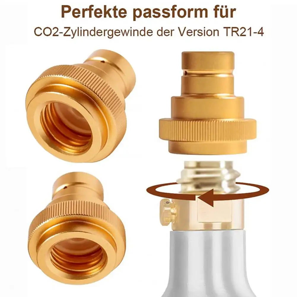 

Быстроразъемный адаптер CO2, Резьбовая головка, антиокислительный адаптер для газированной воды, антикоррозийный адаптер с уплотнительным кольцом для газировки