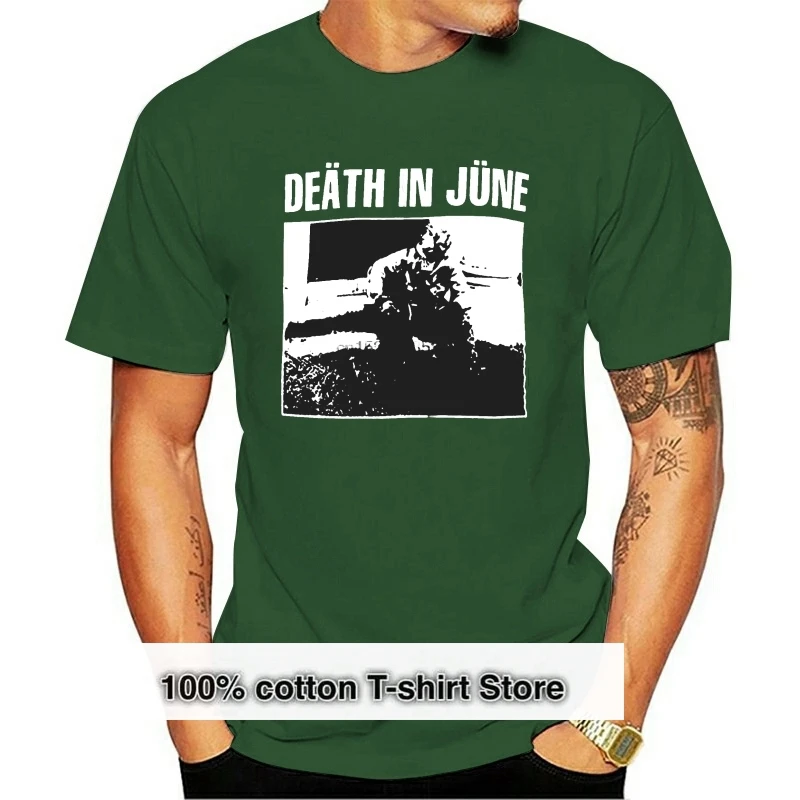 

Черная Винтажная Футболка с принтом «Death In June»