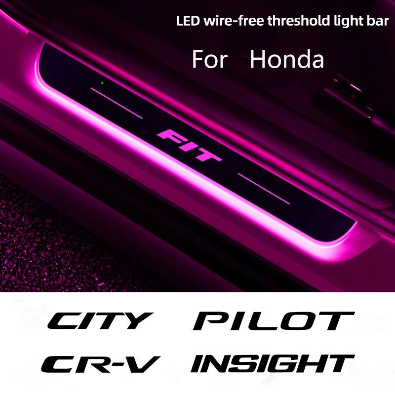

Door Customize Lamps For Honda AMAreflective BRIO BR-V CITY CROSSTOUR FIT Ridgeline Accord TYPE-R Car Wireless LED Welcome Ambie
