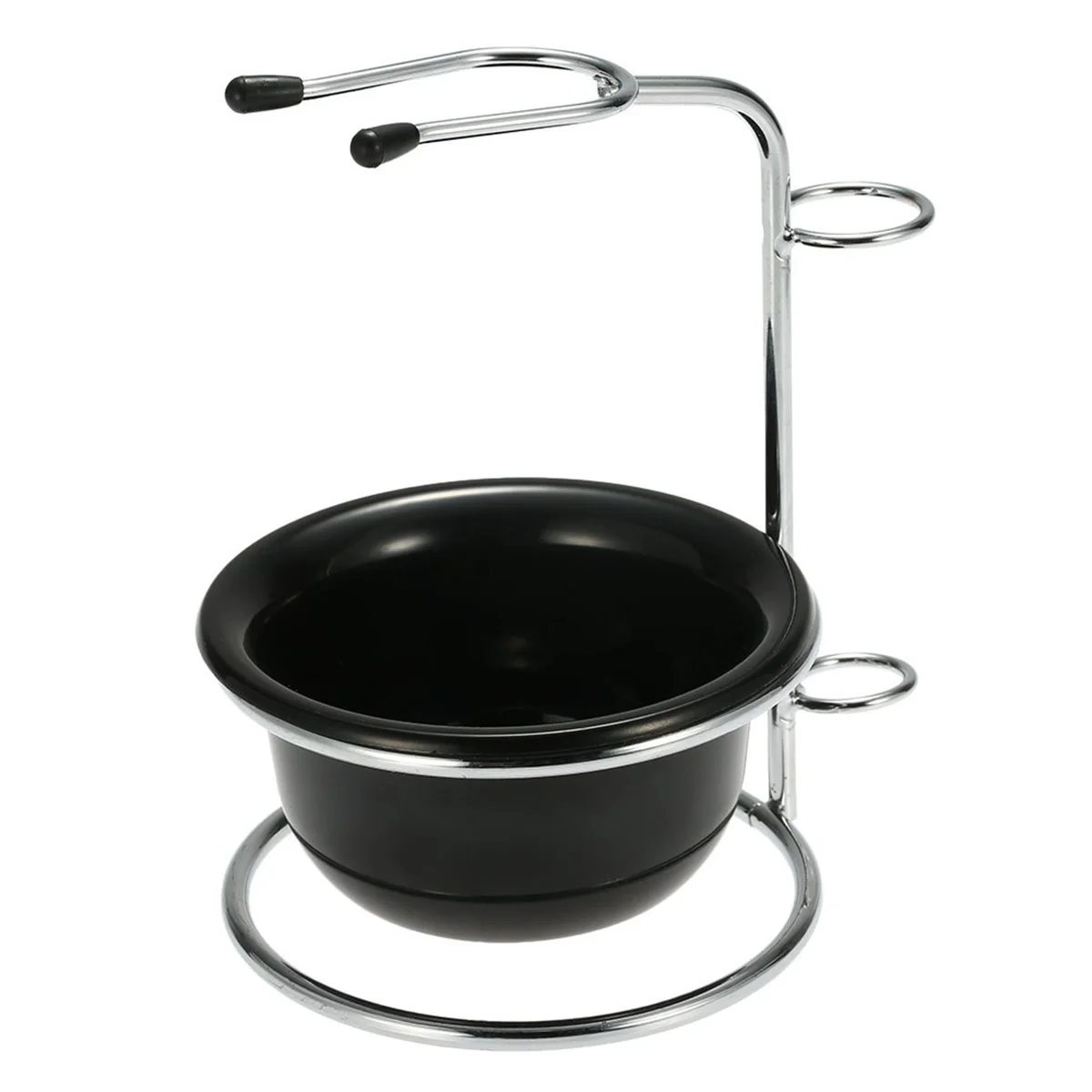

1 Set Shaving Brush Holder and Bowl Sleek Alloy Soap Bowl Brush Holder Shaving Cup for Manual Brush
