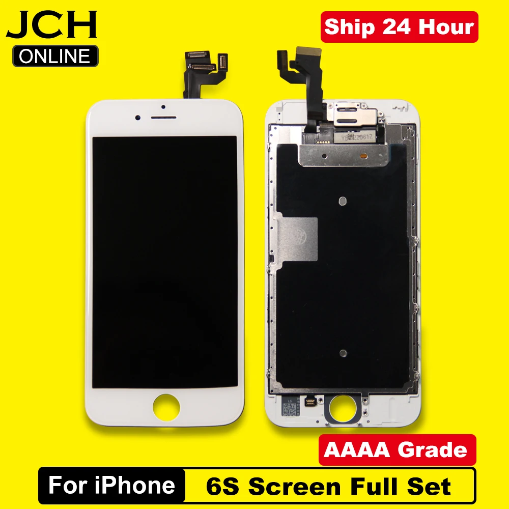 Сменный ЖК-дисплей класса AAAA для iPhone 6S, полный комплект с дигитайзером сенсорного экрана и приемником для передней камеры Сменный ЖК-дисплей класса AAAA для iPhone 6S, полный комплект с дигитайзером сенсорного экрана и приемником для передней камеры