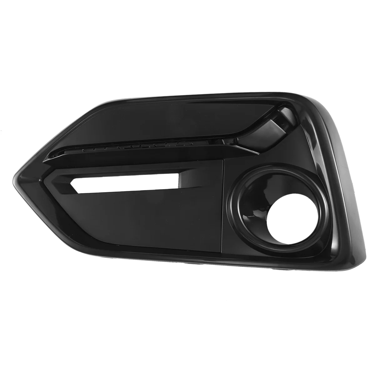 

Left Front Bumper Fog Light Cover Trim Fog Light Grill Frame for 2017-2021