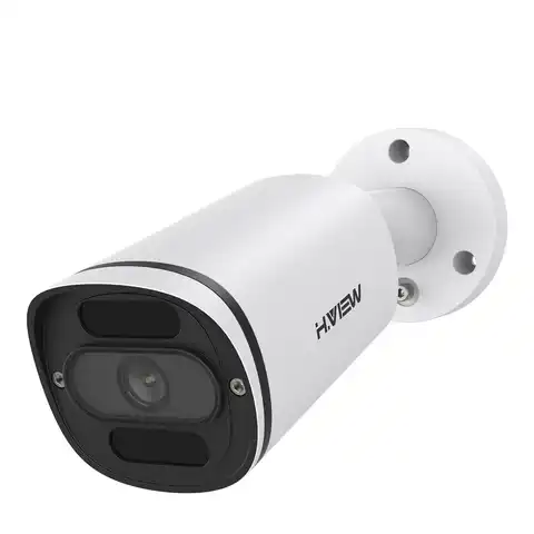 H.view Уличная ip-камера H.265 Ultra HD 4K POE 8 Мп, IP-камера с распознаванием лица, цветным ночным видением, двухканальным аудио для системы видеонаблюде...