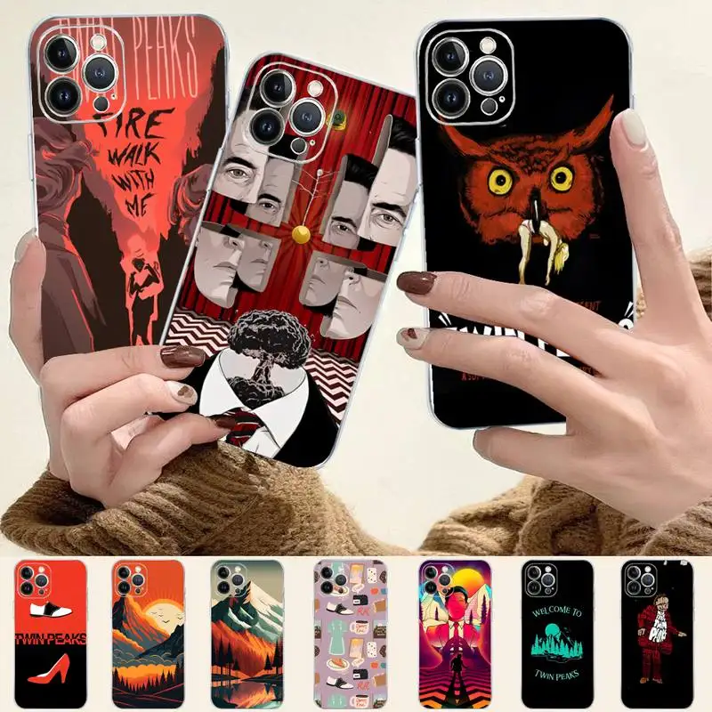 

Welcome To Twin Peaks Phone Case For iPhone 14 13 12 Mini 11 Pro XS Max X XR SE 6 7 8 Plus Soft Silicone Cover