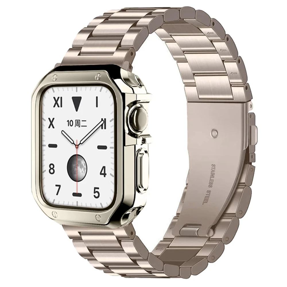 

Чехол и металлический ремешок для Apple Watch Ultra Band, защитный чехол для iWatch Series 87SE6543, 45 мм 41 мм 44 мм 40 мм 42 мм