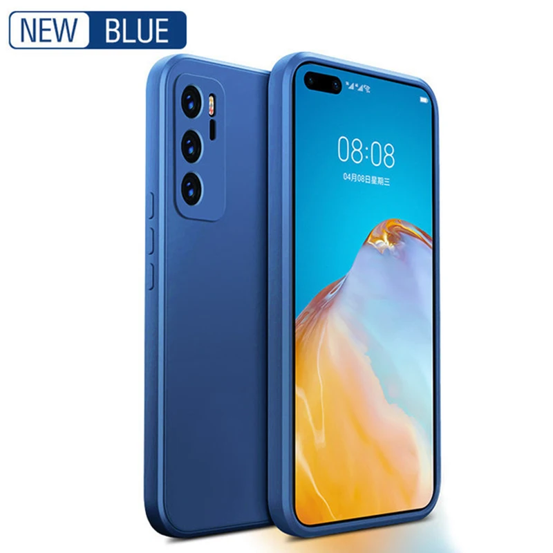 

For Huawei Y8P Y6P Y7P Y9 Y7 Prime 2019 P Smart Z Plus Case Liquid Silicone Cover For Huawei Enjoy 8 9 10 20 Plus 9S 9E Coque