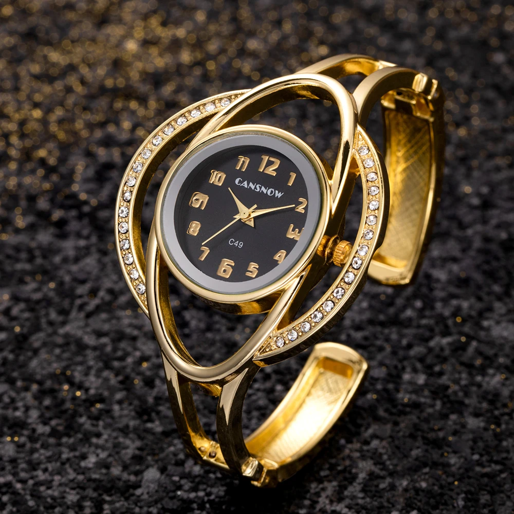 

Luxury Women's Bracelet Watches Crystal Small Dial Fashion Quartz Watch Gold Silver Gift for Women Reloj Mujer