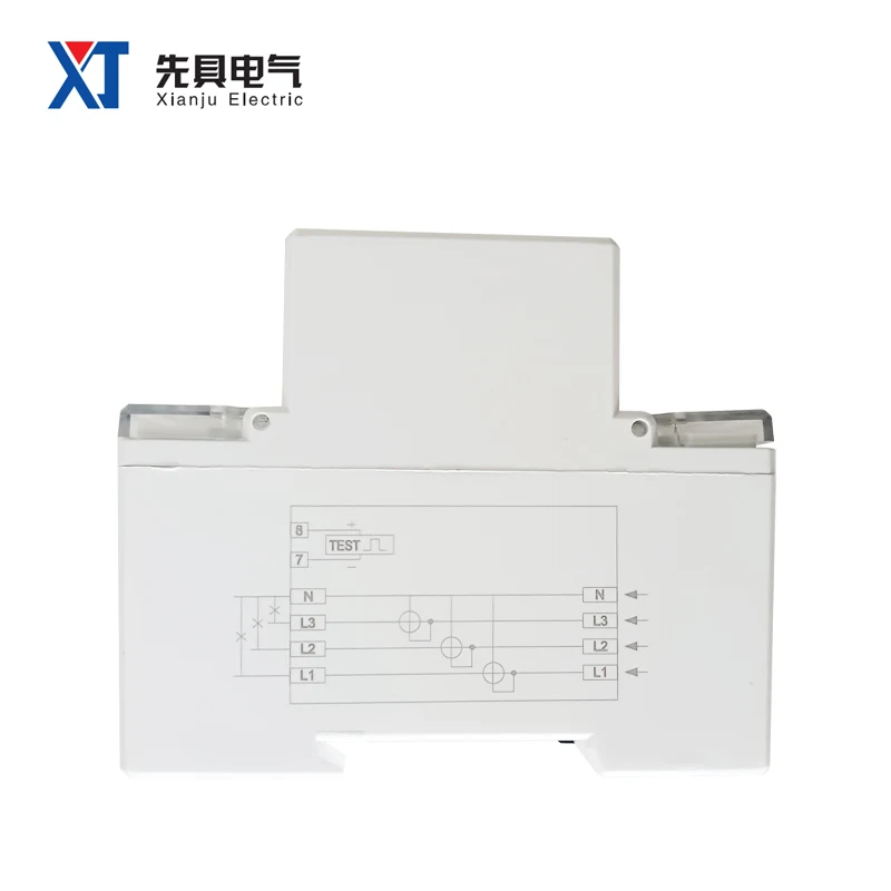 Трехфазный измеритель энергии XTM1250S цифровой в 4 провода цвет белый фотография