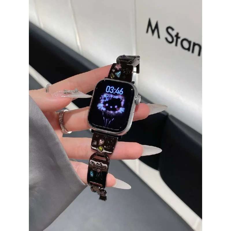 Милый браслет CatinsJewel в виде щенка InlayiwatchWatch страпаплеталь подходит для Apple
