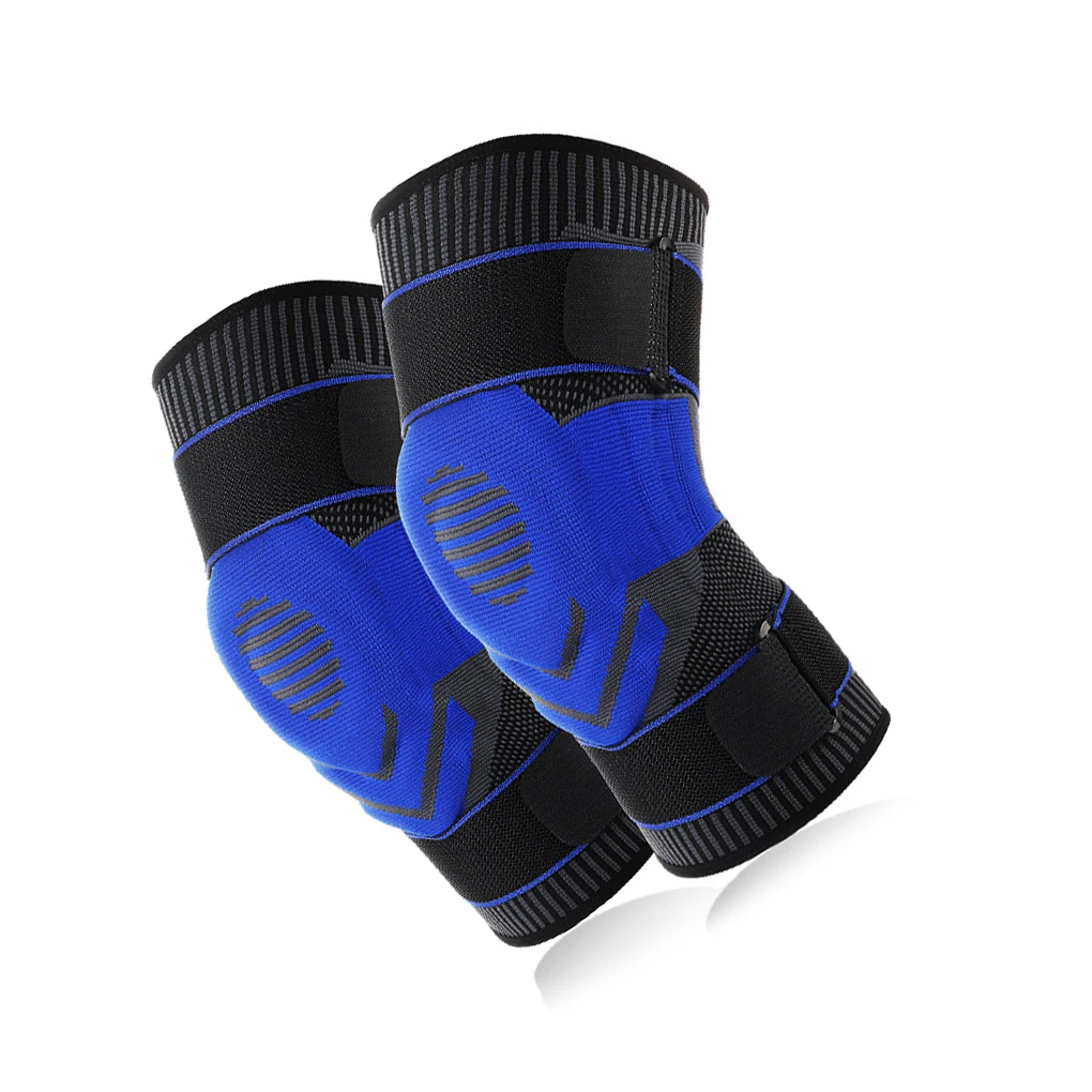 

2Pcs Knees Sleeves Soft Shockproof Knee Pads Knitted Female Brace Protectors Unisex Running Basketball Men Sporting Gift