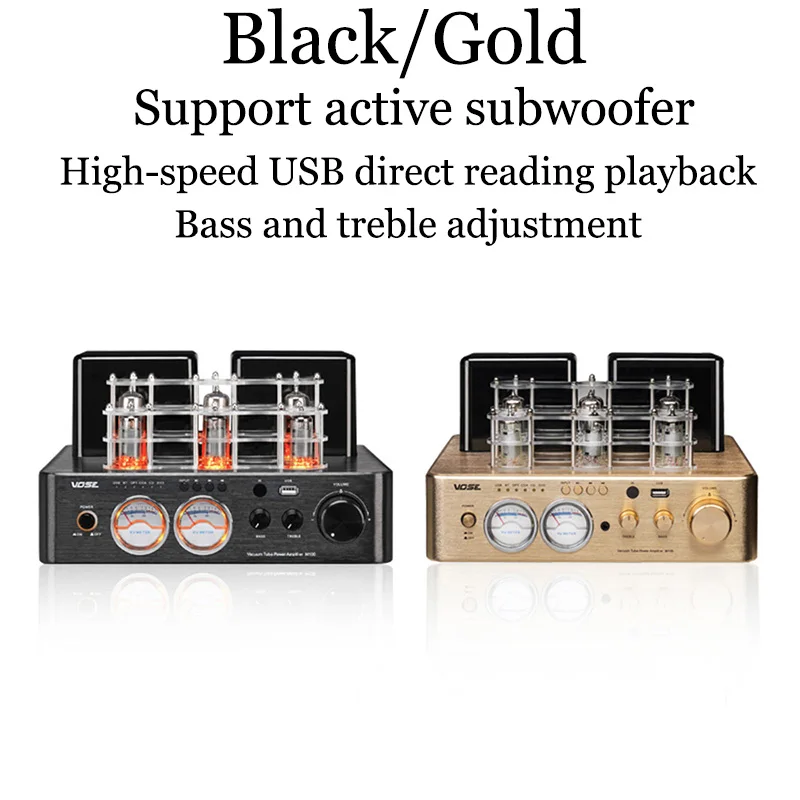 Lyele Audio 6K4 Vacuum Tube Amplifier High Power 120w*2 Headphone Vu Meter Usb Player Remote Control Bluetooth 5.0 | Электроника