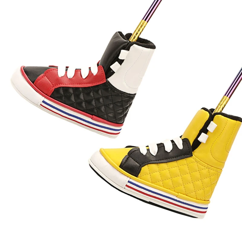

PU Leather Sneaker Golf Irons Headcovers Thick Synthetic Golf Iron Head Covers Individuality Headcover Fit Most Brands