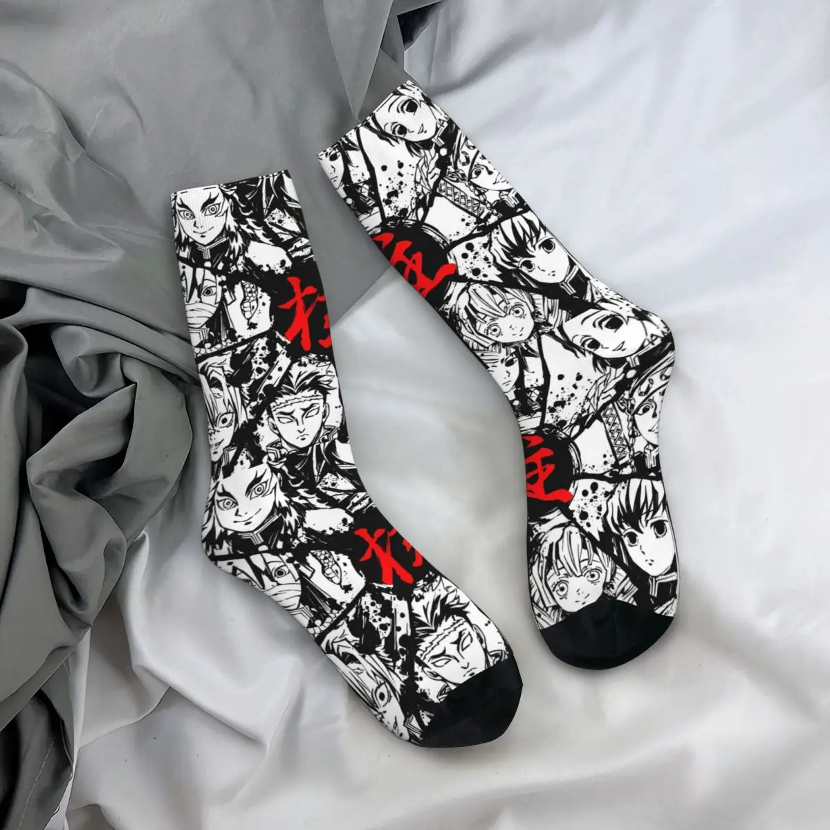 Носки мужские и женские из полиэстера с принтом к-киметасу