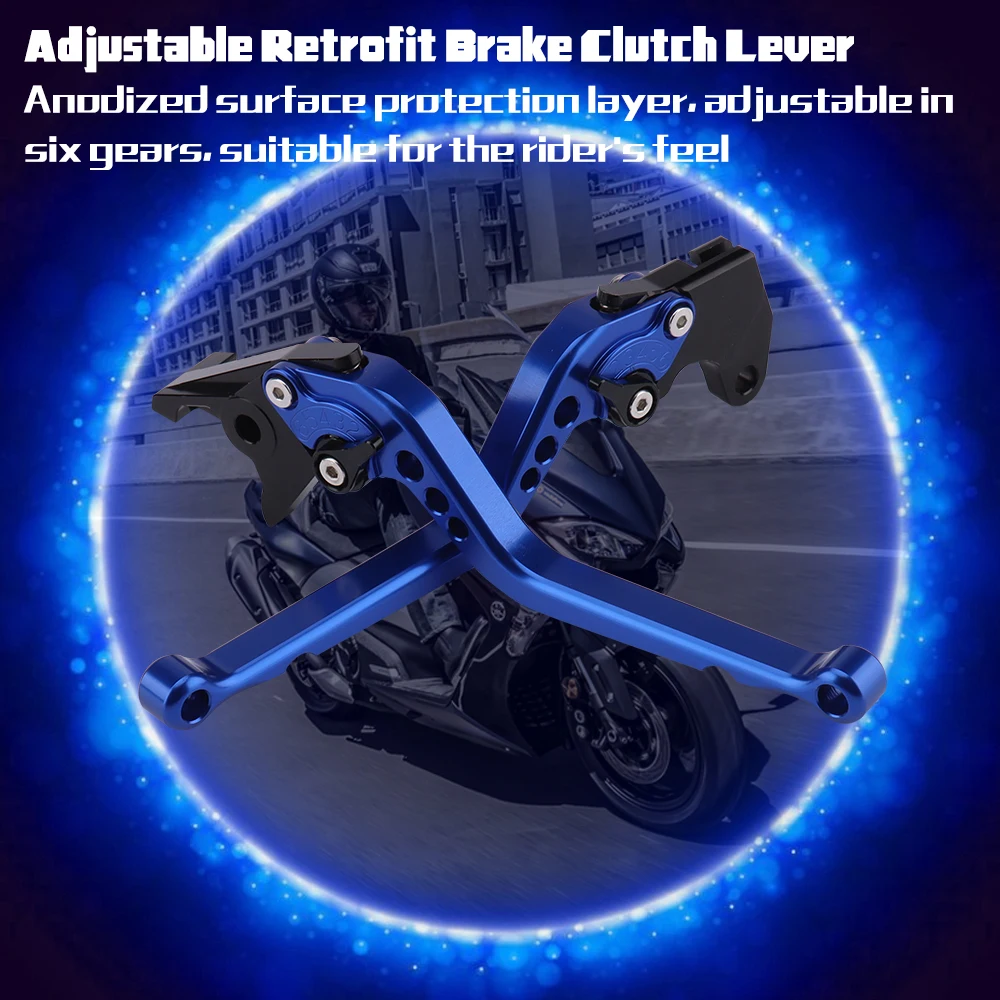 

Мотоциклетные регулируемые короткие/длинные рычаги тормозной муфты CNC для YAMAHA TMAX530 SX/DX 2017 2018 2019 2020 2021