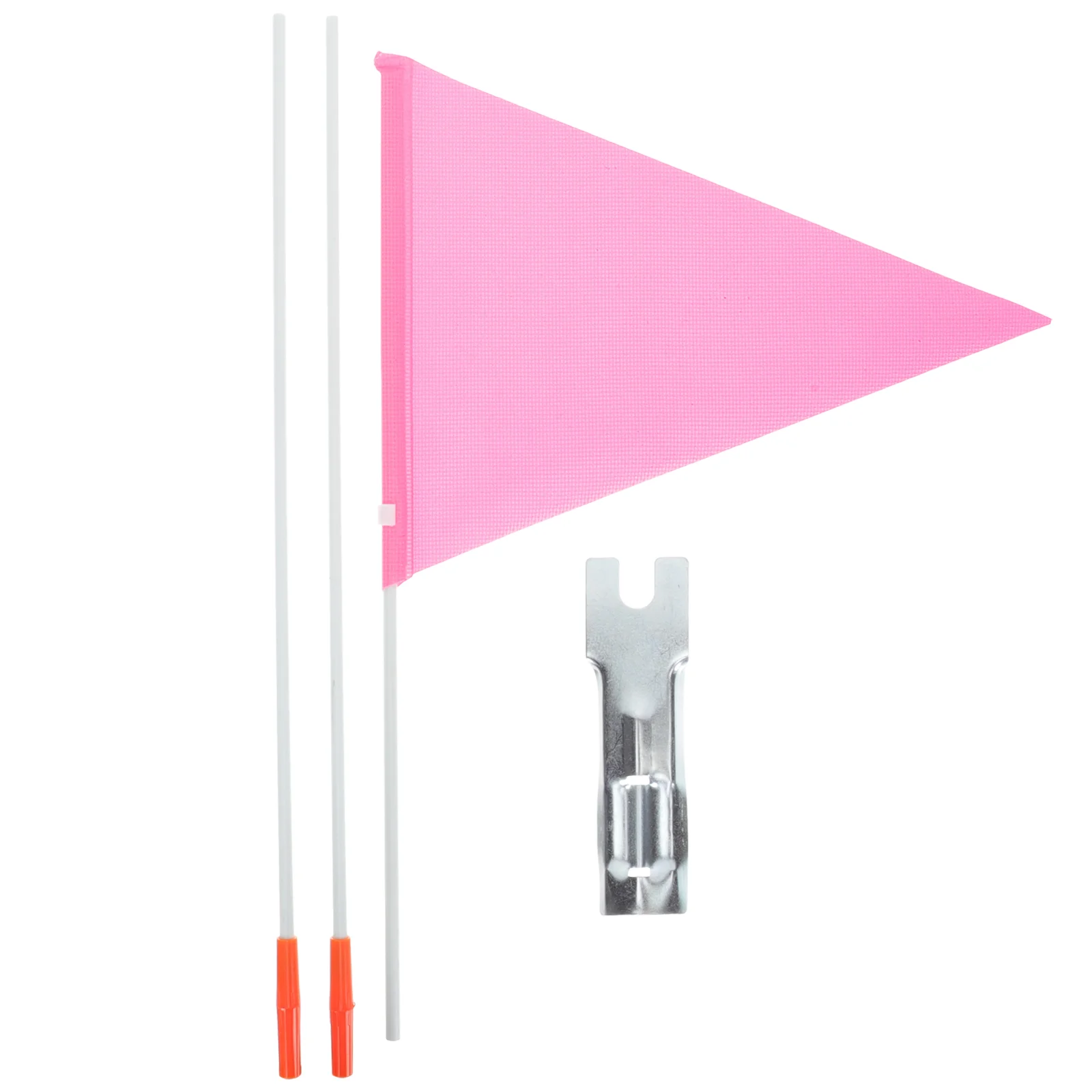 

1 Set of Bikes Tail Flagpole Tear-Resistant Cycling Flag with Pole Portable Bike Riding Flag