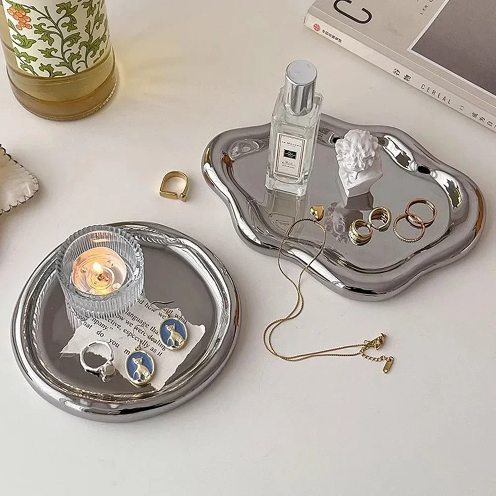 Блюдо для ювелирных изделий креативная керамическая тарелка в форме белого