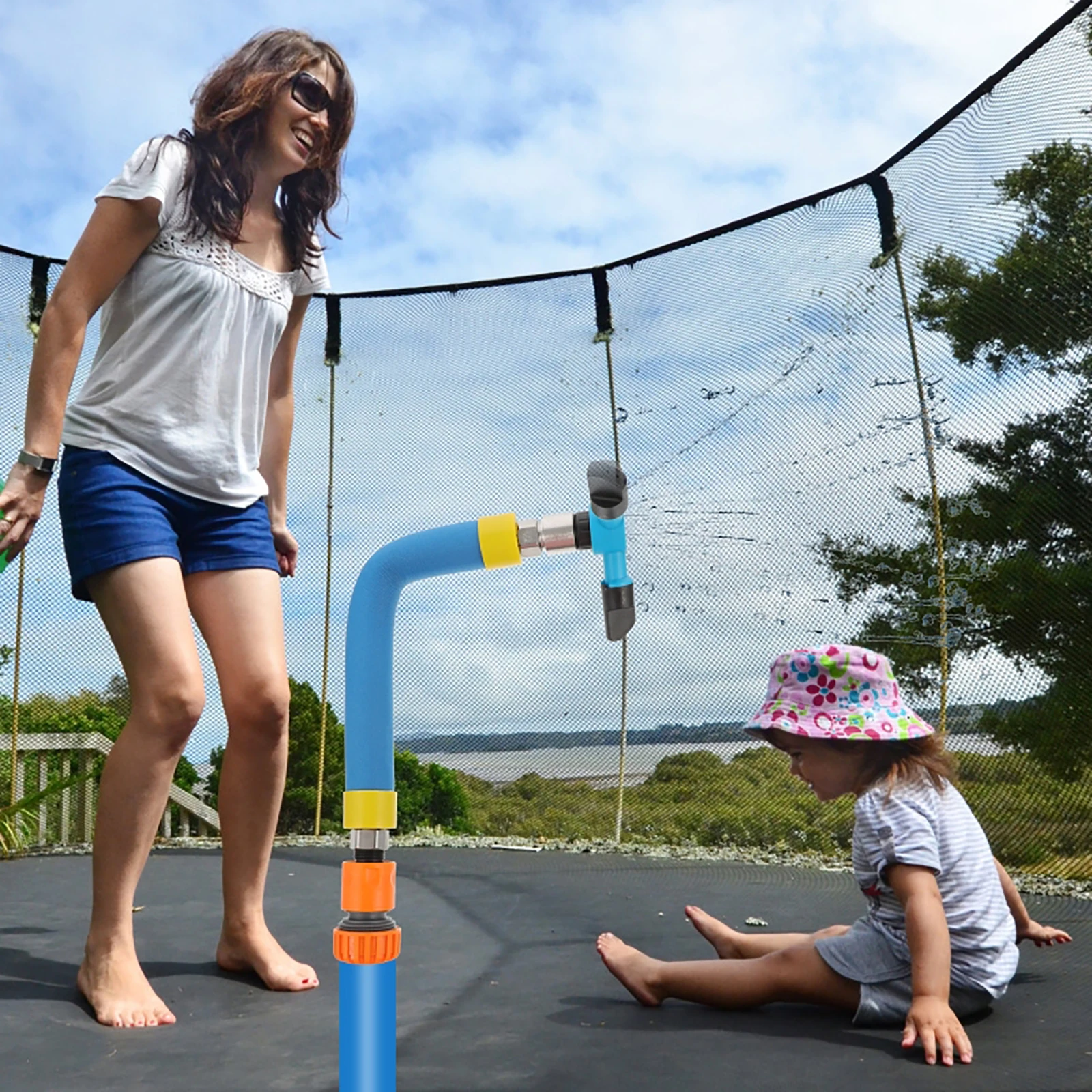 Спринклер для батута вращающийся распылитель заднего двора летний