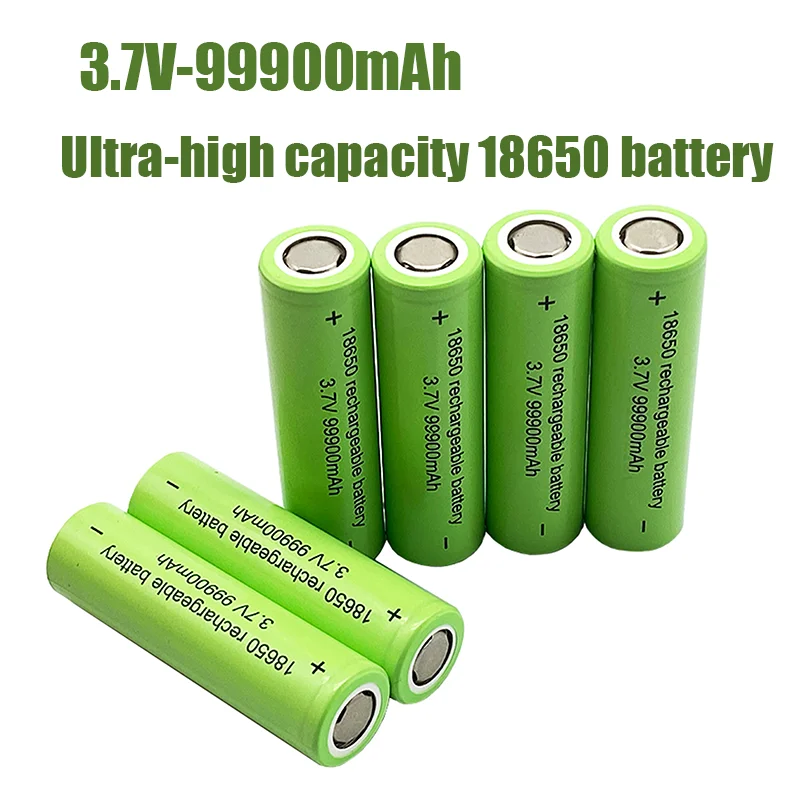 100% Оригинальный 3 7 в 18650 литиевый аккумулятор большой емкости 99900 мА/ч