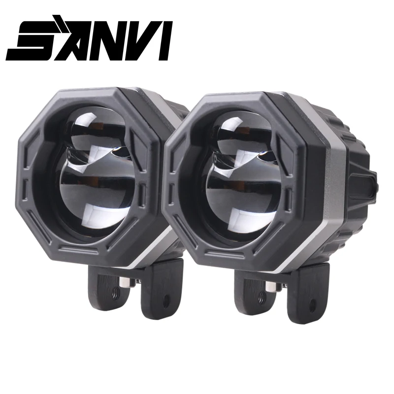 

Motorcycles Headlight 6000k 3000K Super Bright Led Working Spotlight Motorbike Fog Lamp 1200LM Scooters Spot Light