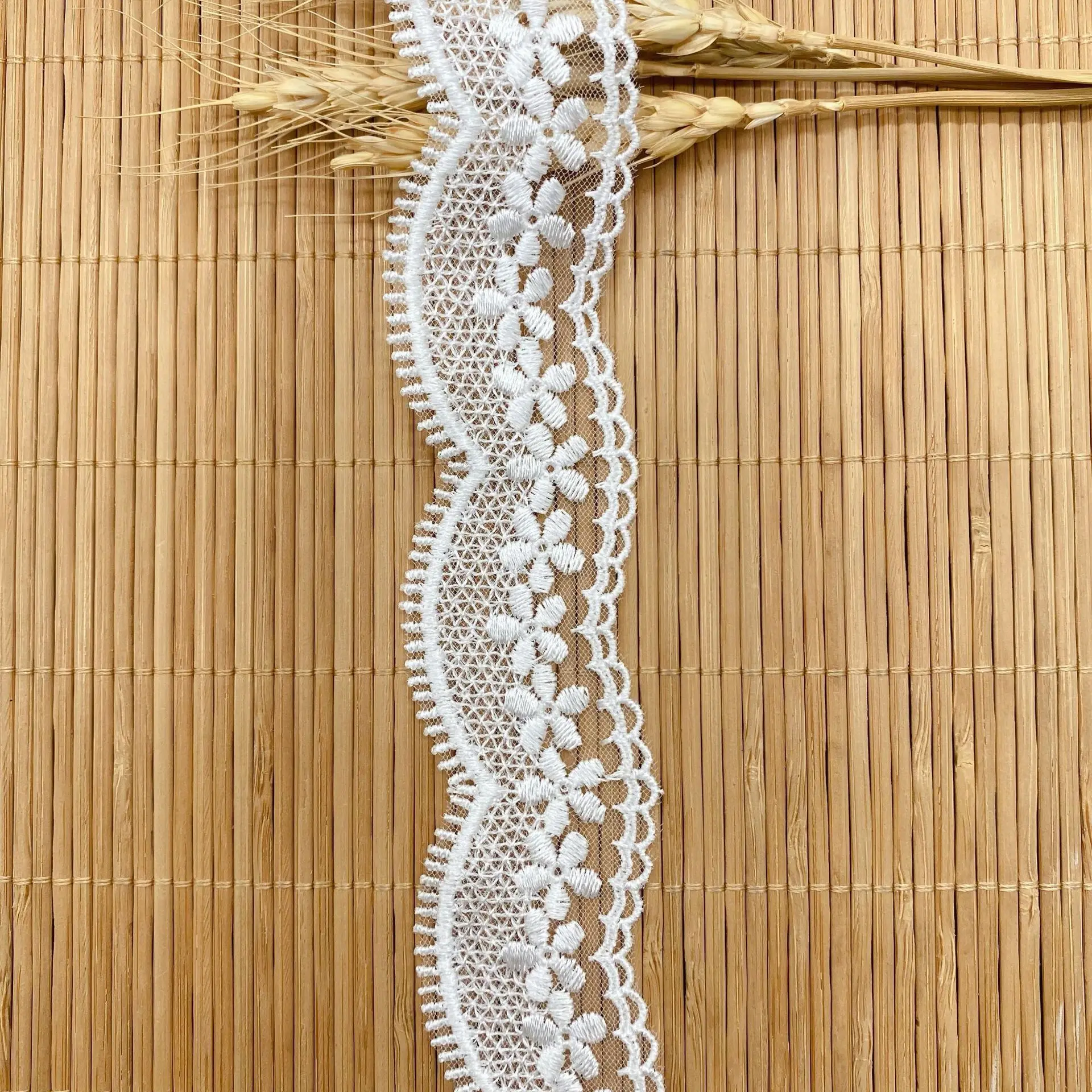 

3,5 см тюль сетка фестоны декоративная рамка Кружева отделка Вышивка белого цвета 10 ярдов