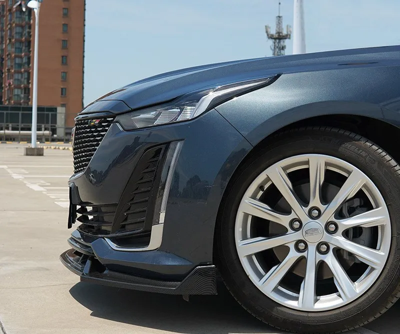 Спойлер для переднего бампера автомобиля 2019- Cadillac CT4 CT5 ABS 3 шт. стильный передний