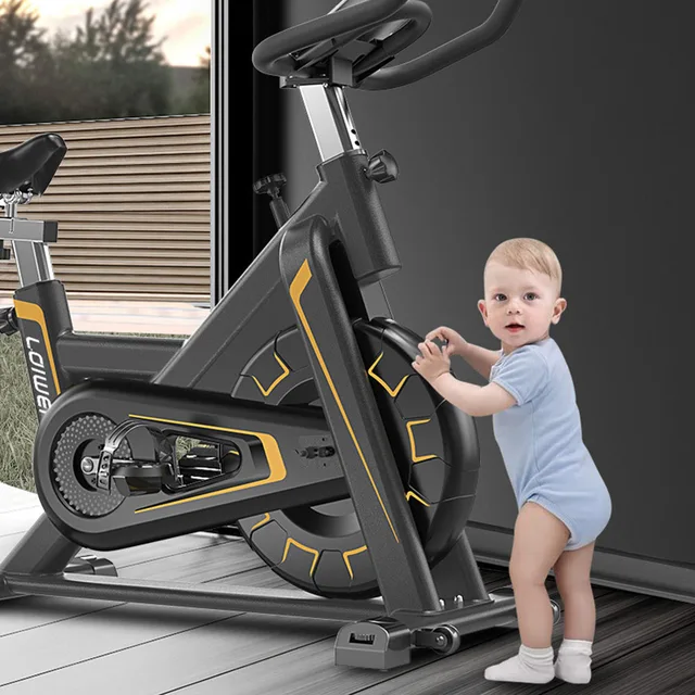 New Silent Indoor Cycling Bikes Household Electric Bicycle For Home Burning Grease Gym Equipment 4