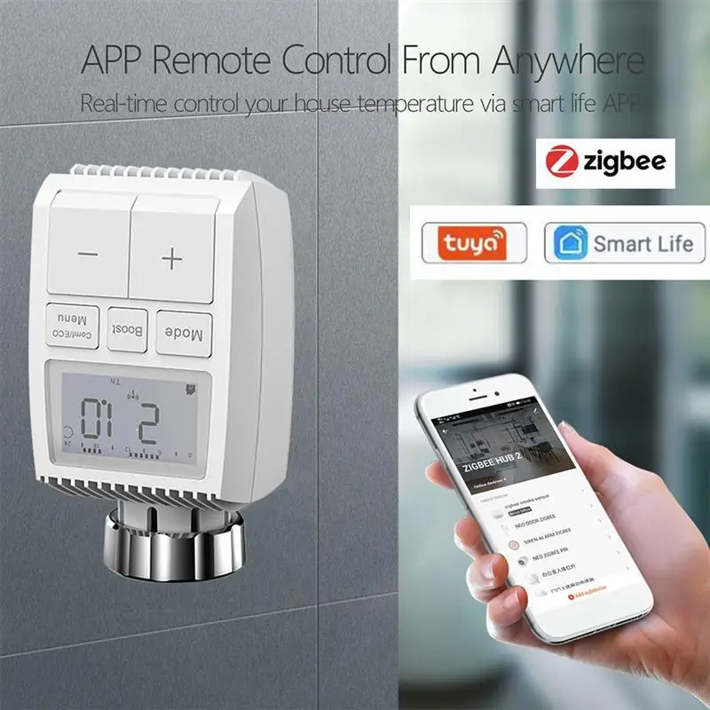 

Tuya Zigbee3.0 Thermostat Voice Control Heating Temperature Controller Home Smart Thermostat,for Floor Heating Cable/ Heat Mat