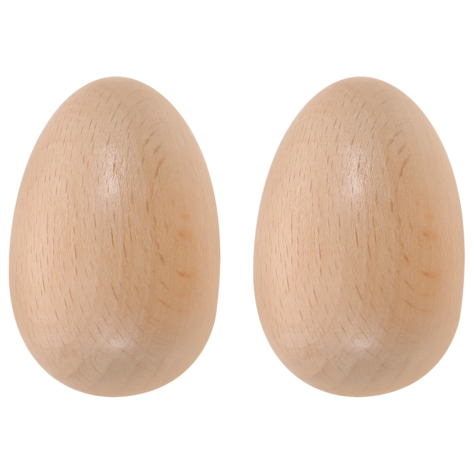 

2Pcs Egg Shakers Wooden Musical Toys Lovely Kids Toys Party Supplies