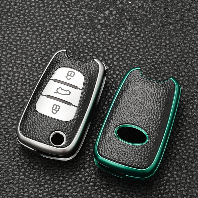 

TPU Leather Flip Folding Car Key Case Cover For KIA Rio K2 K3 K5 Ceed Cerato Sportage Soul For Hyundai i20 i30 ix25 ix35 Solaris
