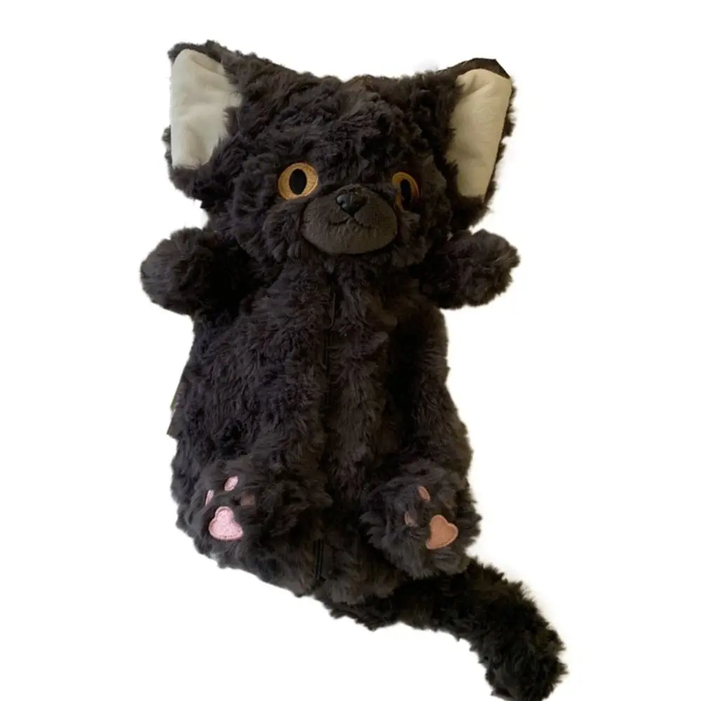 

Мягкая плюшевая сумка-пенал кошка