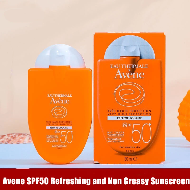 

Солнцезащитный крем Avene SPF50 +, освежающий, нежирный, водостойкий и устойчивый к поту, легкий, мощный солнцезащитный 30 мл