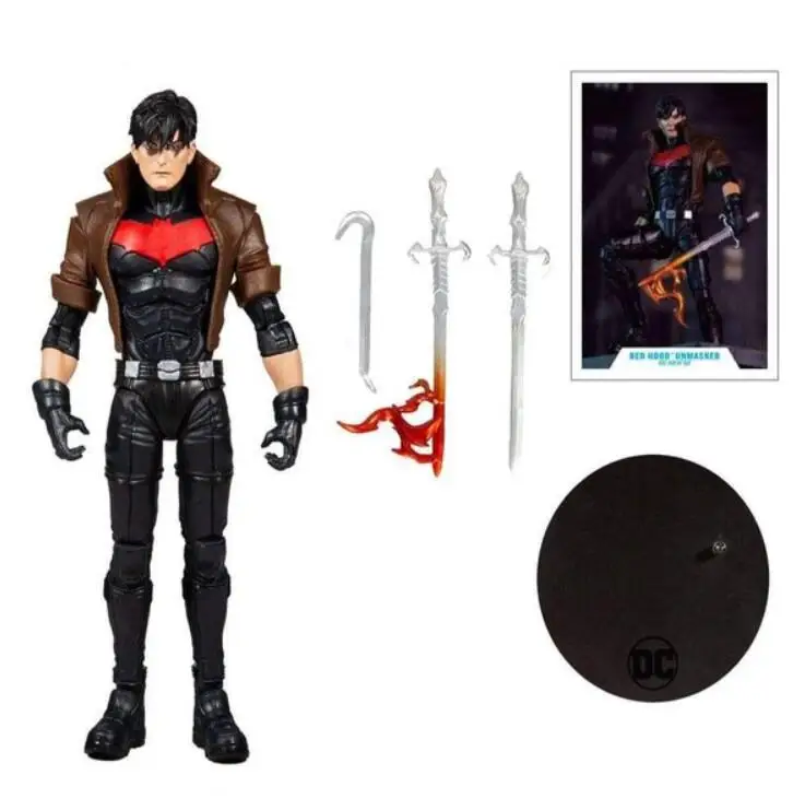 

McFarlane Red Hood Unmasked NightWing Articulated Action Figure Toys 17cm