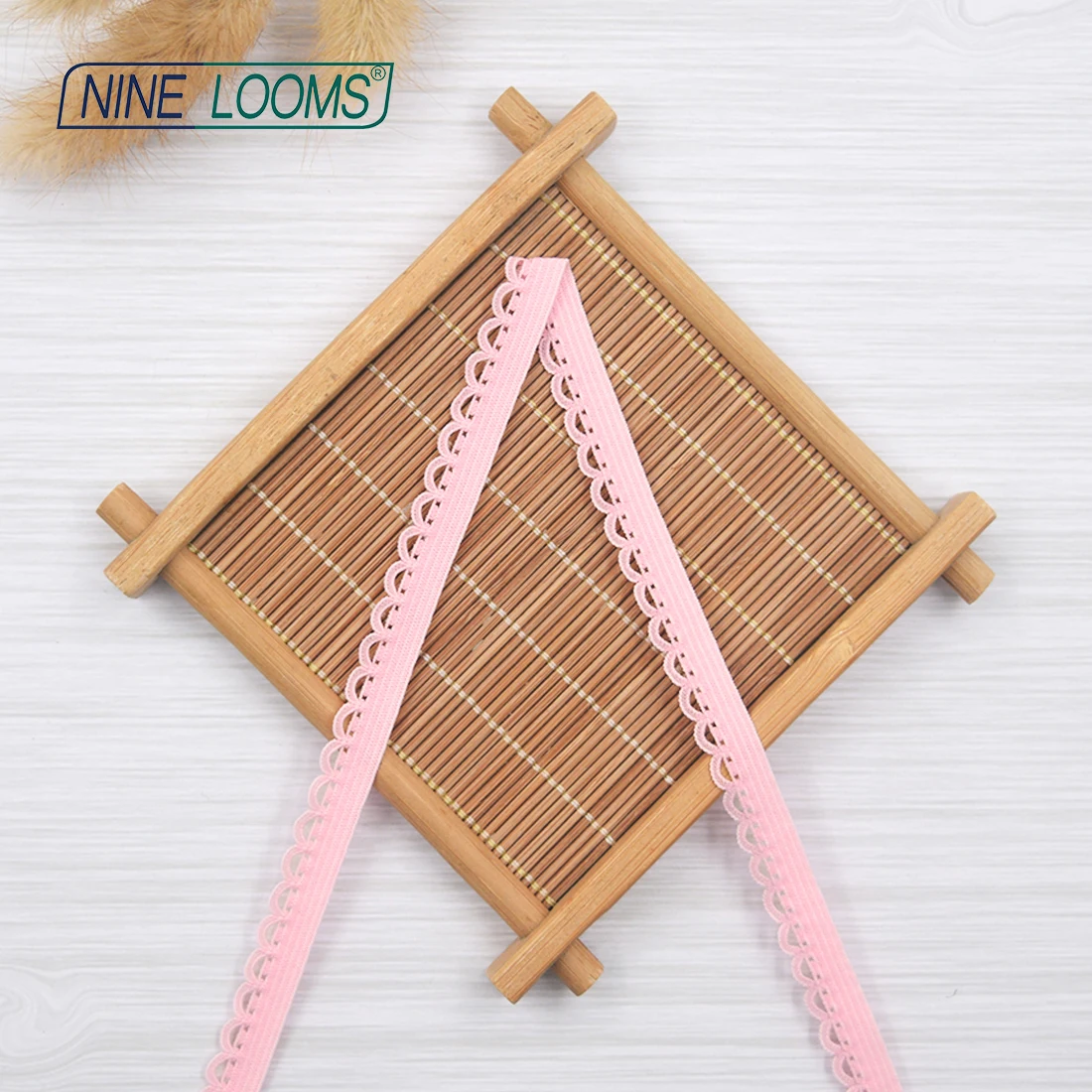

NINI LOOMS 3/8" 10mm Picot Loop Lace Trim Elastics Decorative Frilly Lace Trim Spandex Band Lingerie Sewing Craft 2 5 10 Yard