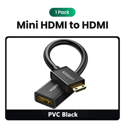 Ugreen мини HDMI адаптер мини HDMI к HDMI кабель адаптер 4K совместимый для Raspberry Pi ZeroW видеокамеры ноутбука HDMI мини адаптер