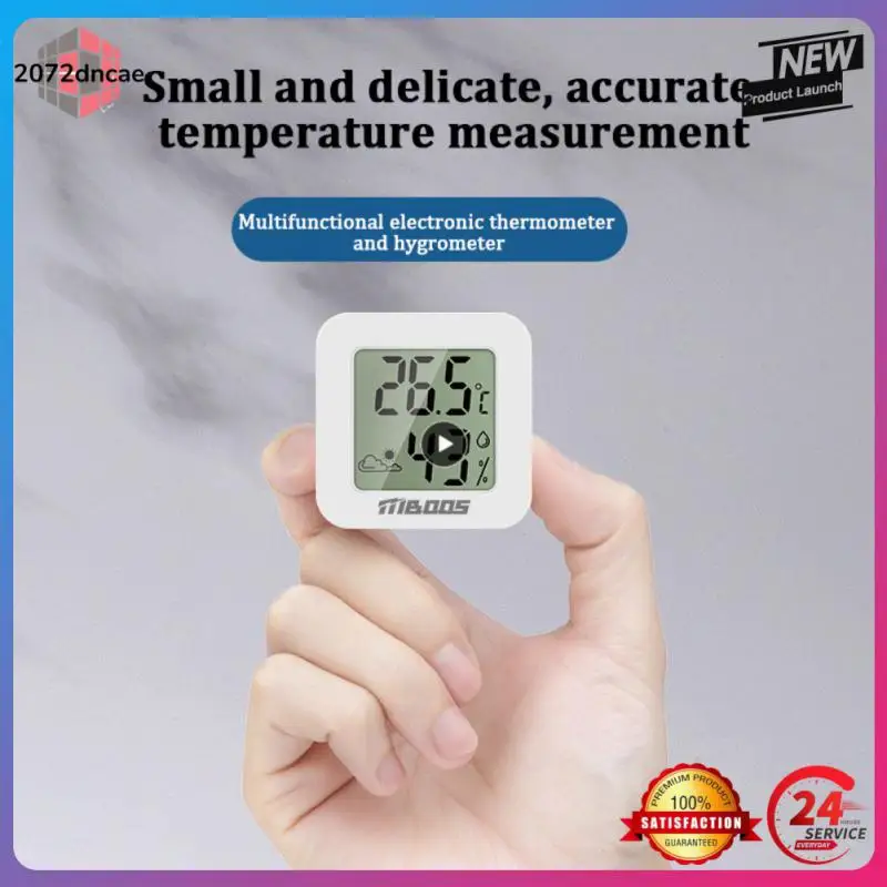 

Thermometer Lcd Digital Hygrometer White Mini Temperature Humidity Meter Room Gauge Indoor Smart Home
