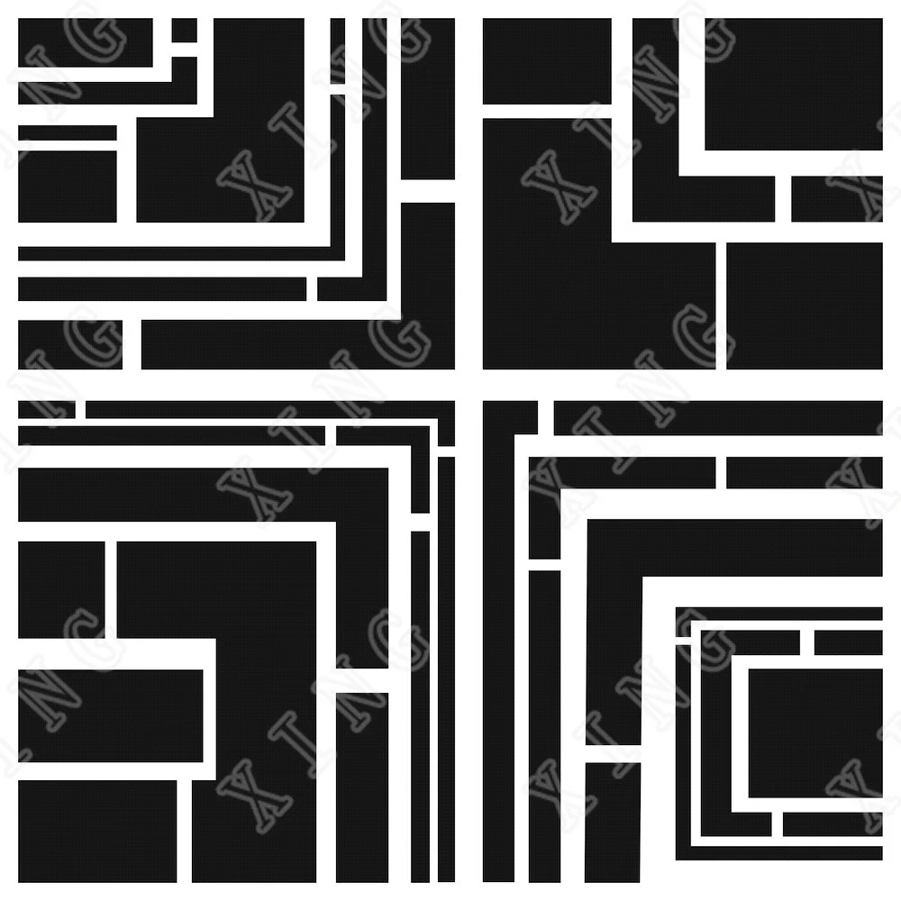 

Hot Sale Quartered Blocked Diy Layering Stencils Wall Painting Scrapbook Coloring Embossing Album Decorative Paper Card Template