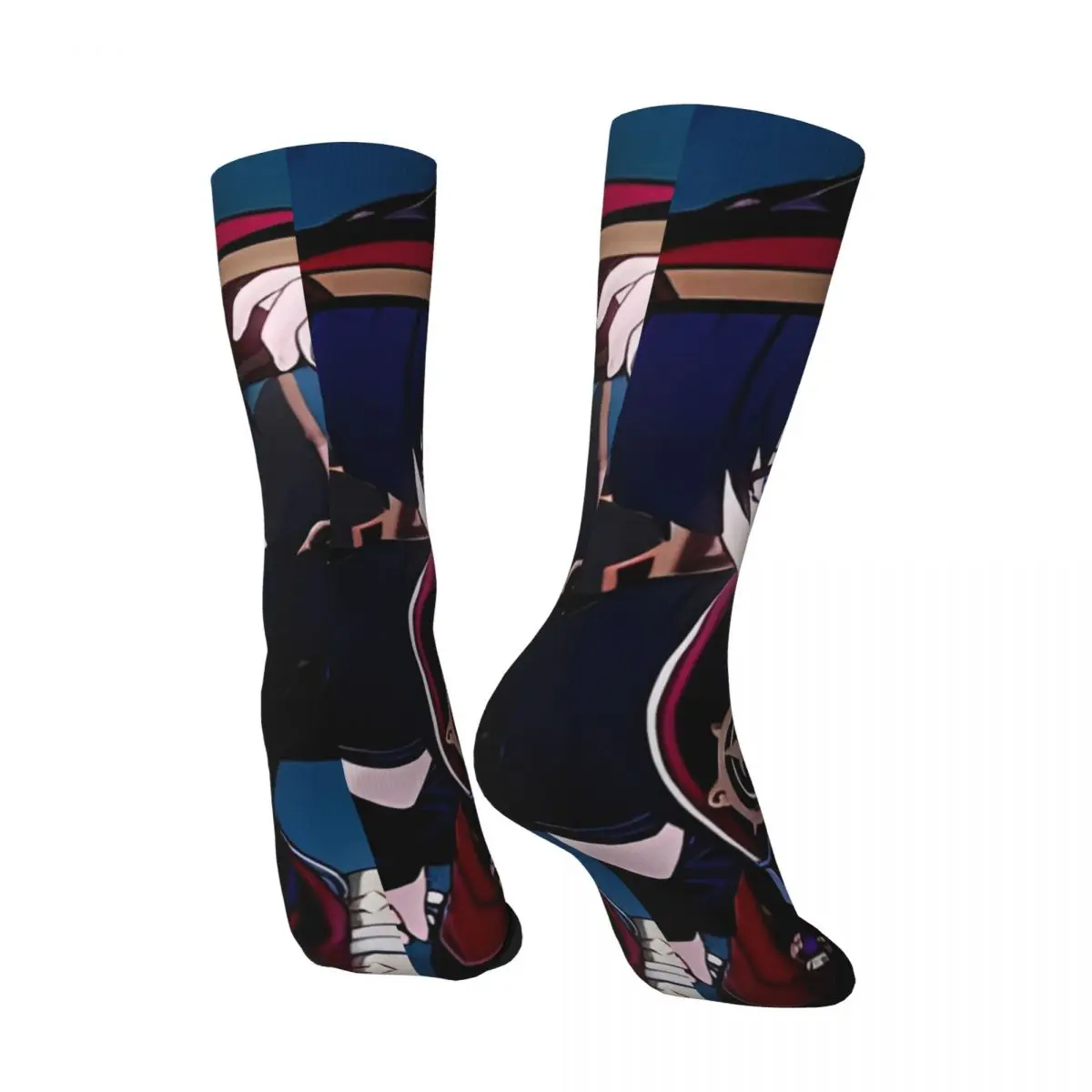 Асимметричные чулки Scaramouche Genshin новинка на заказ весенние нескользящие носки