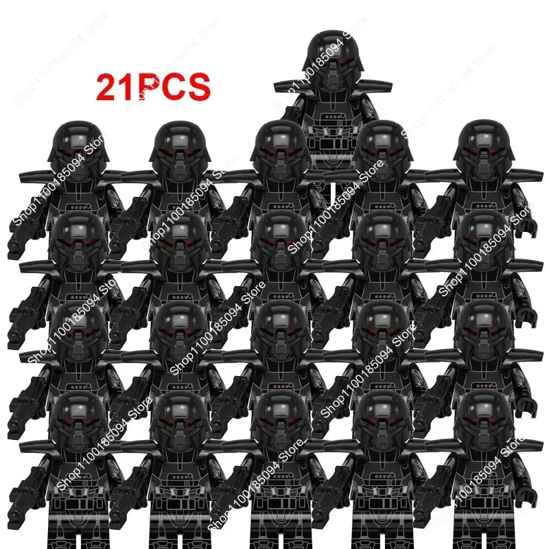 Горячие игрушки Звездный клон 21 шт. 501st Wars Legion WM2204 Dark Troopers Совместимые