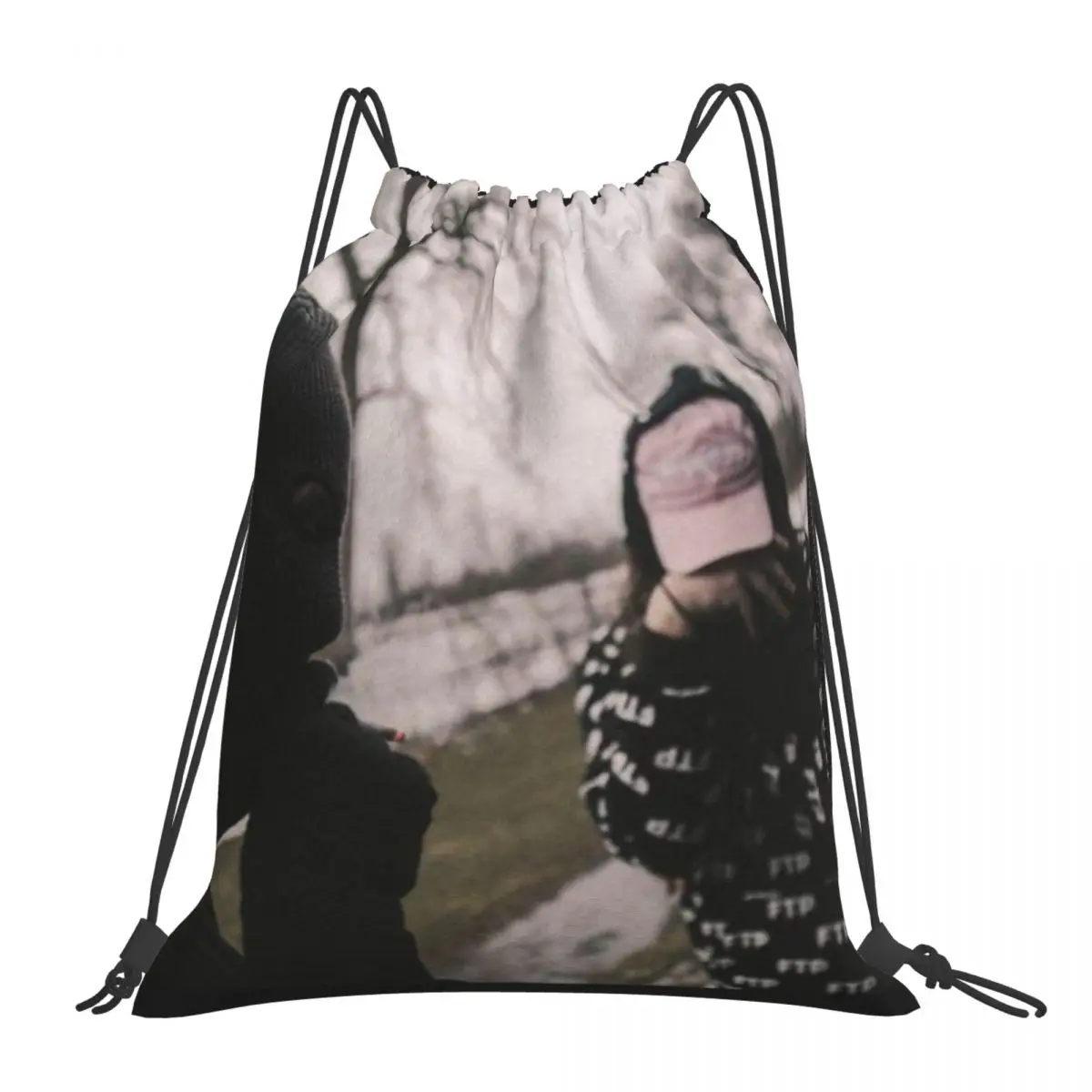 

Рюкзаки на шнурке для мальчиков с изображением полуночного самоубийца, сумки для обуви, сумки на шнурках, школьная сумка для обуви