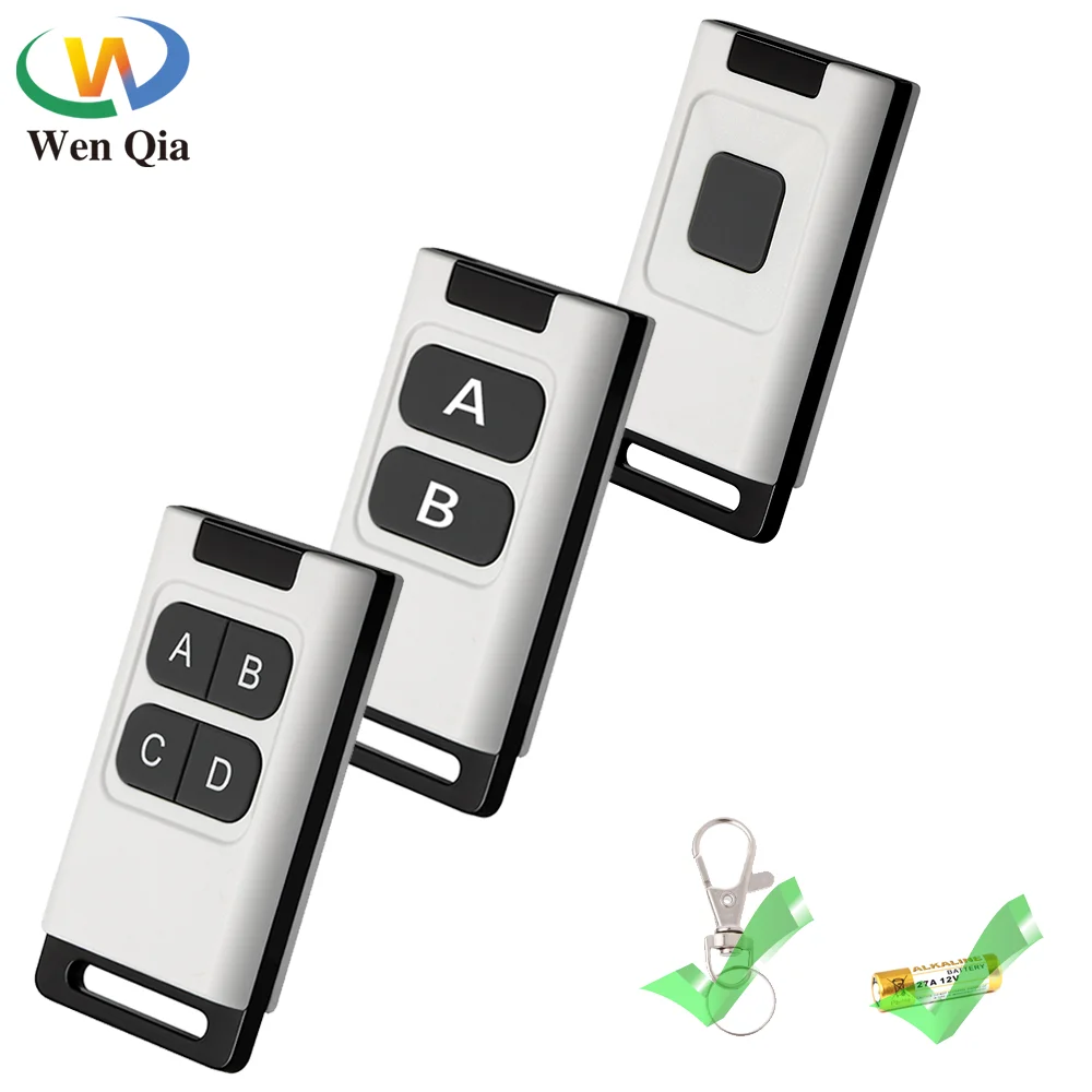 Беспроводной Радиочастотный пульт дистанционного управления 433 МГц 1 2 4 кнопки 1527