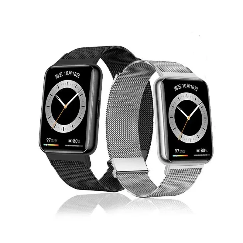 Huawei Original Watchband for Huawei Watcch Fit 2 , GT3 42 mm Milanese Strap 20mm Metal Stainless Steel Magnetic Watchband