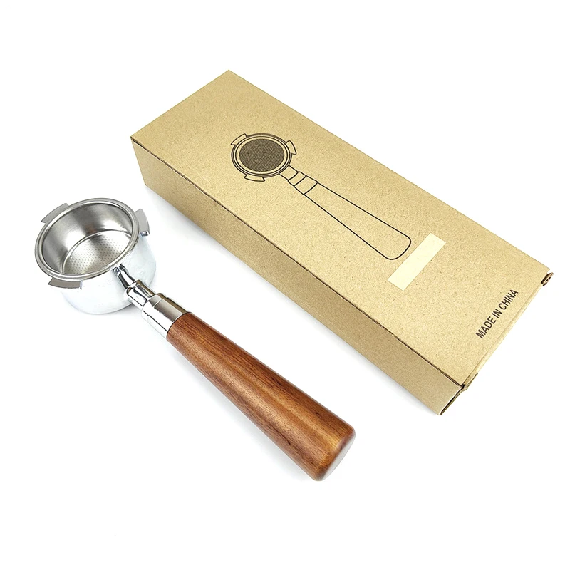 51 мм бездонный портафильтр для кофе с деревянной ручкой Delonghi Dedica Ec680 Ec685 сменная