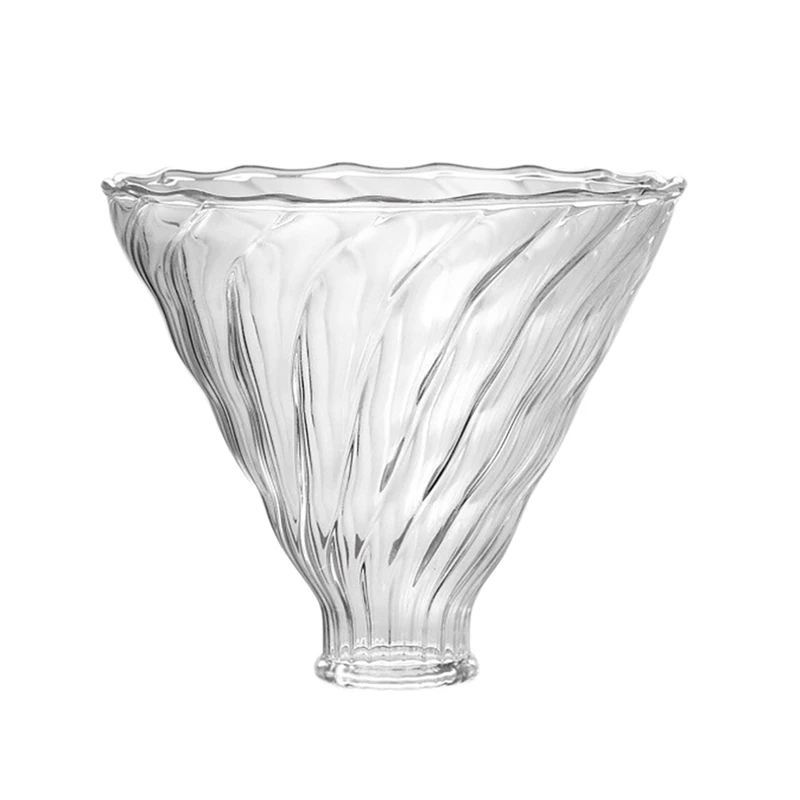 

Стеклянный фильтр для кофе V60 капельница для разливки бариста Пивоваренная прозрачная многоразовая Воронка для кофе