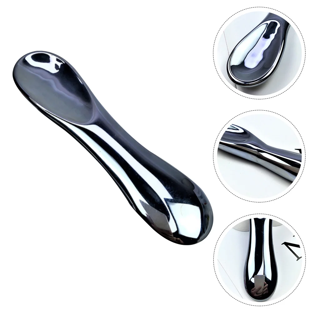 

1Pc Massaging Board Eye Scraping Board Metal Spatula Face Scraping Plate Metal Spoon