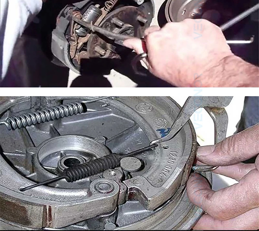 

Car Drum Brake Line Shoe Return Spring Plier Remover Removal Repair Hand Tools Brake Shoe Spring Pliers Brake System